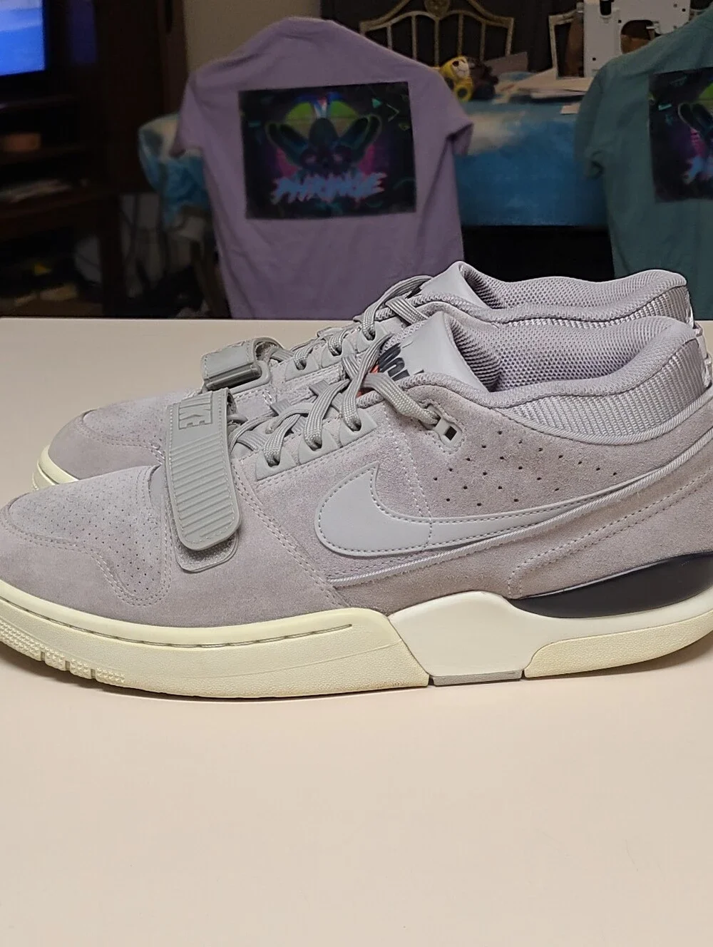 Nike Air Alpha Force 88 Medium Grey mid top trainer sneakers size 11.5